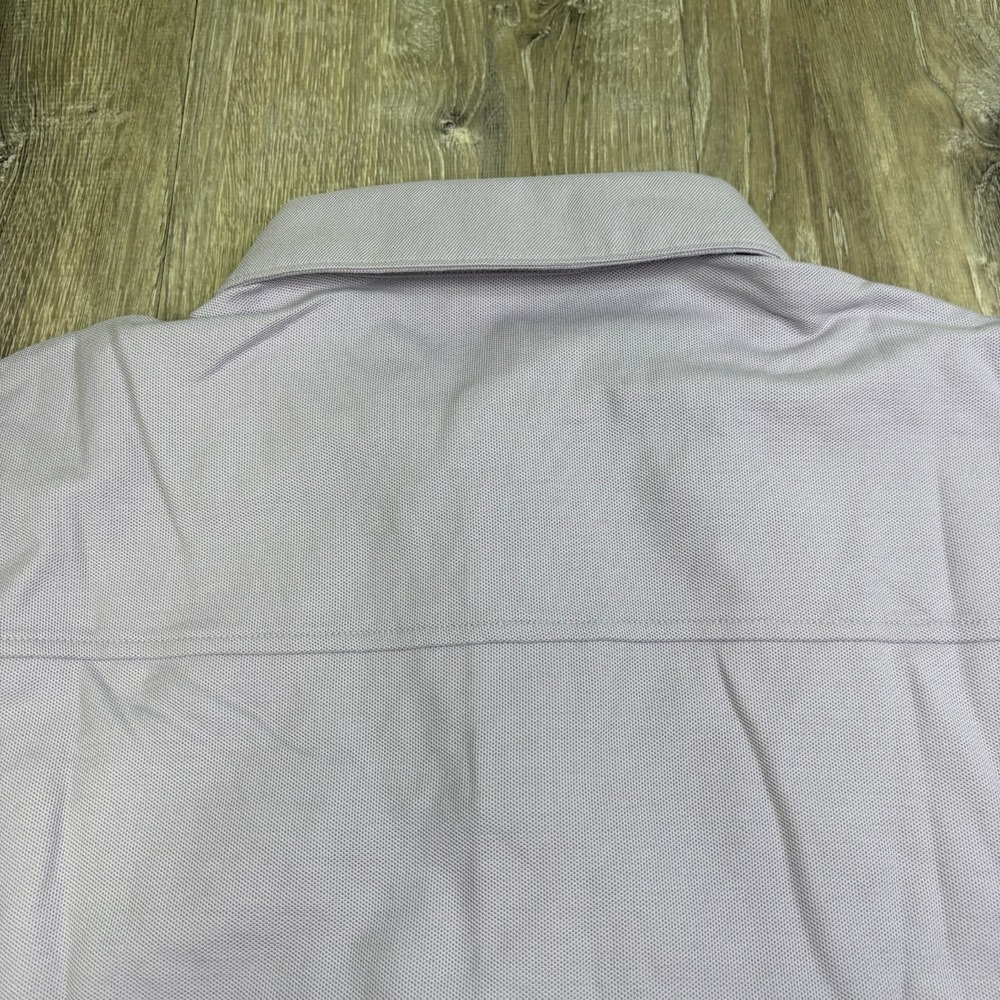 Criquet Mens Purple Pima Cotton Long Sleeve Rugby Players Polo Shirt Size L - Picture 6 of 14